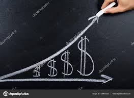 Dollar Growth Chart Drawn Stock Photo Andreypopov 139873332
