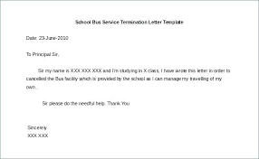 Termination Of Service Contract Letter Trezvost