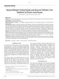 pdf topical diltiazem and glyceryl