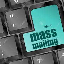 Mass Mailing Keyboard Computer Pc Button Stock Photo Picture And