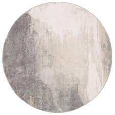 round abstract grant area rug