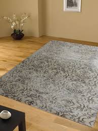 carpetmantra grey viscose carpet 5 0ft