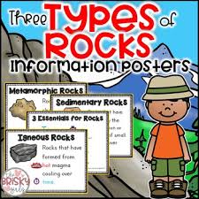 Three Types Of Rock Poster Worksheets Teachers Pay Teachers