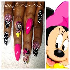minnie mouse nail art design by kerlysnails
