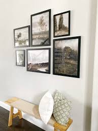 gallery wall with family photos