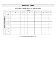 Printable Weight Loss Tracker