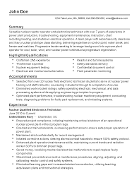 Nuclear Engineer Sample Resume 4 Collection Of Solutions Navy