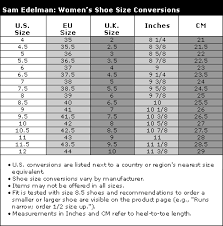 Sam Edelman Shoes Size Chart Emrodshoes