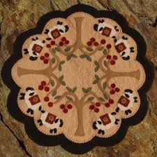 penny rug candle mat pattern plp 101e