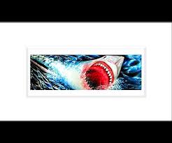 Great White Shark Painting Sea Life Art