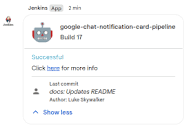 Google Chat Notification | Jenkins plugin