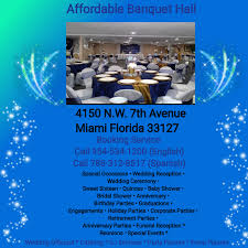 affordable banquet hall in miami florida