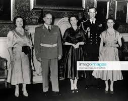 Official photograph of Marshal Josip Broz Tito of Yugoslavia with The Queen,  The Queen Mother, Princ