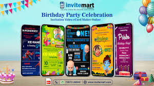 birthday party celebration invitation