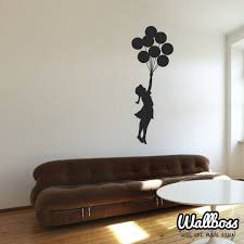 Banksy Floating Balloon Girl Wall Sticker