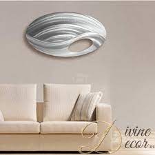 Oval Contemporary Metal Wall Art In Art