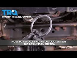 how to replace engine oil cooler seal