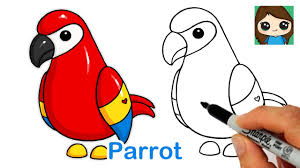 💕how to draw roblox adopt me pets: How To Draw A Parrot Roblox Adopt Me Pet Kidztube