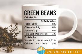 green beans nutrition facts svg graphic