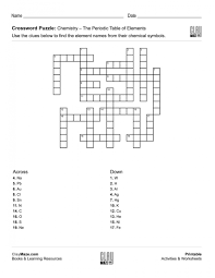 Pin By Zavalen Priodic On Table Priodic Sample Crossword