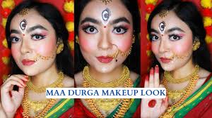maa durga inspired makeup look