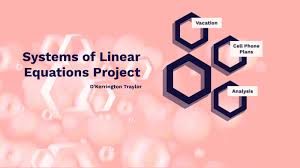 Systems Of Linear Equations Project By