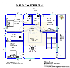 40x30 East Facing House Vastu Plan
