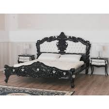 Bed Frame Diamond Dark Rococo Style