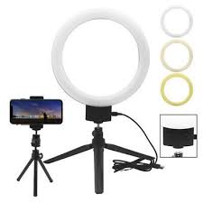 6 Dimmable Led Ring Video Light Selfie Camera Makeup Youtube Live Mini Stand Uk In 2020 Led Ring Light Led Ring Video Lighting