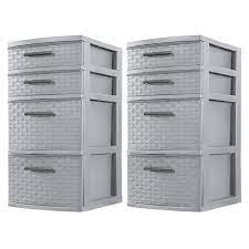 4 drawer organizer storage tower