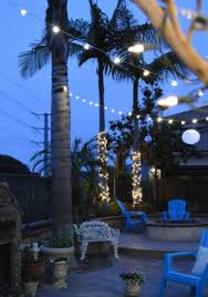 Brighten Up The Yard With Strings Of Lights