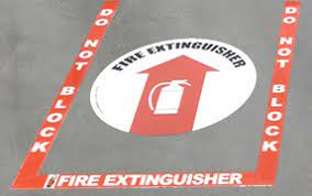 fire extinguisher floor marking kit