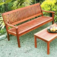 Eucalyptus 5 Foot Curved Back Patio Bench