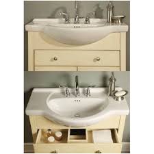 Try a vessel sink vanity, which has a freestanding sink that sits directly on top of the vanity, or a farmhouse vanity with a deep basin sink for a unique statement piece in your bathroom. Empire Industries Windsor 38 Narrow Depth Bathroom Vanity Base Walmart Com Walmart Com