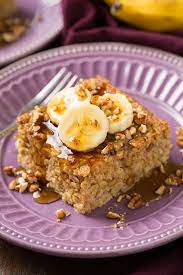 banana pecan baked oatmeal cooking cly