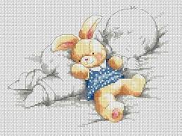 Details About Cross Stitch Chart New Baby Birth Sampler Baby Rabbit 5 Colours Flowerpower37