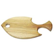 fish wooden cutting board whole