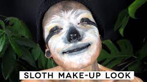 sloth make up tutorial halloween look