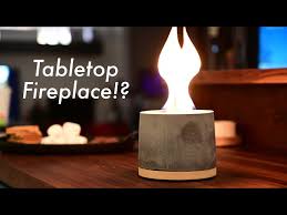 Flikr Tabletop Concrete Fireplace