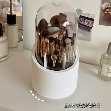desktop makeup brush storage bucket cup