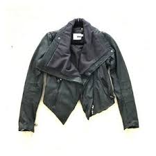Doma Leather Jacket Size 0 Removable Sleeves Vest