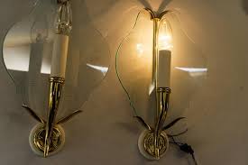 Wall Lamps With Original Glass Shades