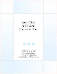 Example Of Business Report Cover Page   Thesis Statement For To thevictorianparlor co