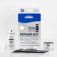 If you have chips and cracks in your tub, you'll need small brushes and porcelain chip fix; Cramer Bath And Kitchen Finish Repair Kit In Plumbing White Cra16080us The Home Depot Refinishing Kit Kitchen Repairs Repair