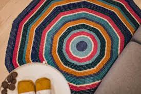 free crochet round rug pattern easy