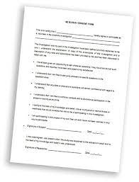 informed consent form for research subjects