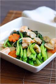 Ini adalah oalahan resep sawi putih gulung isi ayam dan udang. Chinese Vegetables Choy Sum Rasa Malaysia