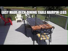 Make A Easy Diy Deck Patio Dining Table