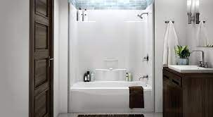 A custom made bathtub liner will cost between $700 to $1,000 installed, while a liner and tub surround should cost about $2,000. Shower Inserts Wonderful The Most Shower And Bathtub Inserts Shower Insert Acrylic Shower Concer Bathroom Tub Shower Bathroom Tub Shower Combo Tub Shower Combo