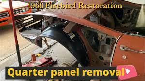 1968 firebird restoration quarter panel